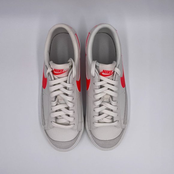 Nike Blazer Low ' 77 White / Crimson Womens Shoes - Picture 5 of 8